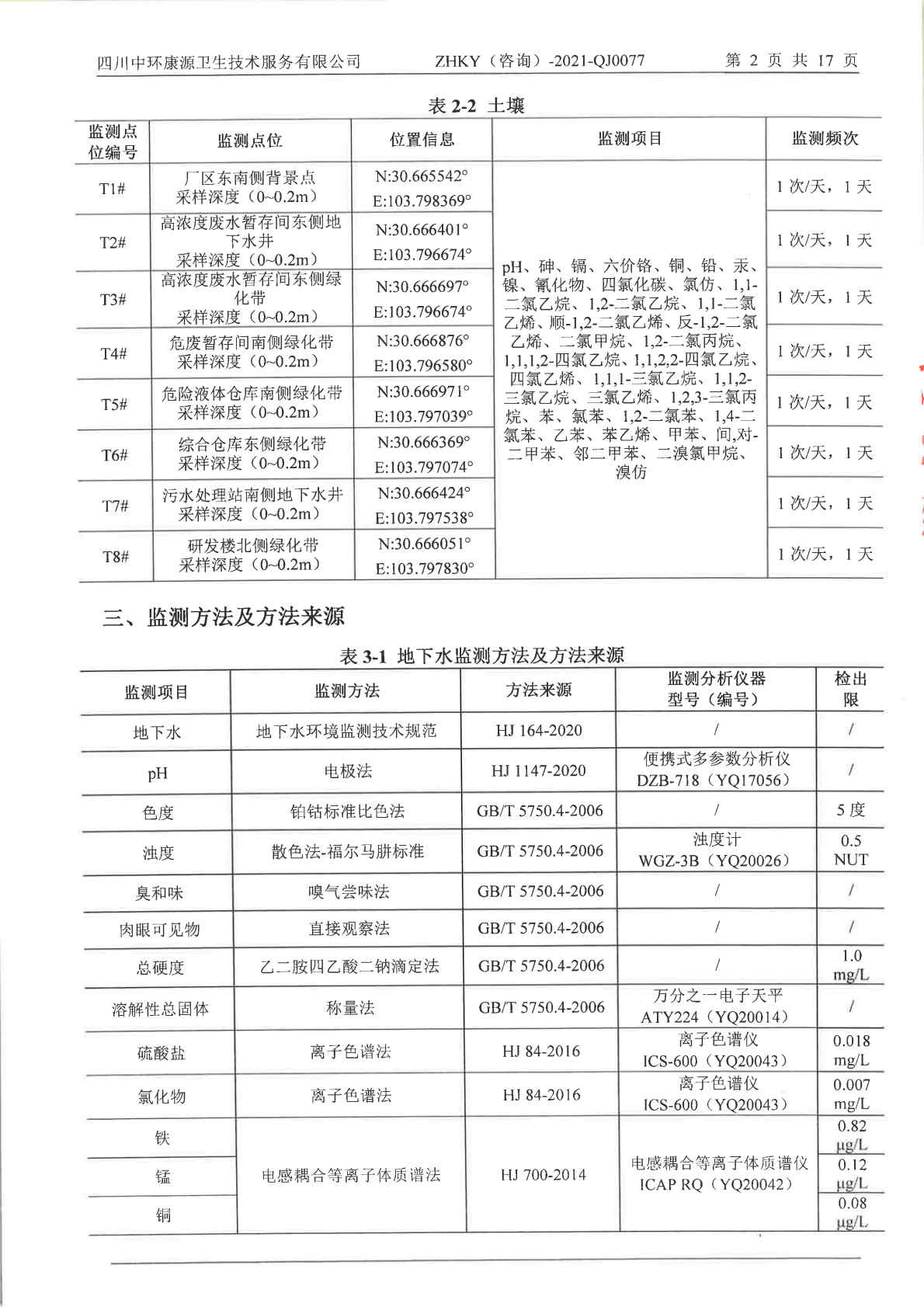 愛斯特（成都）生物制藥股份有限公司土壤及地下水自行監測報告 (1)_Page5