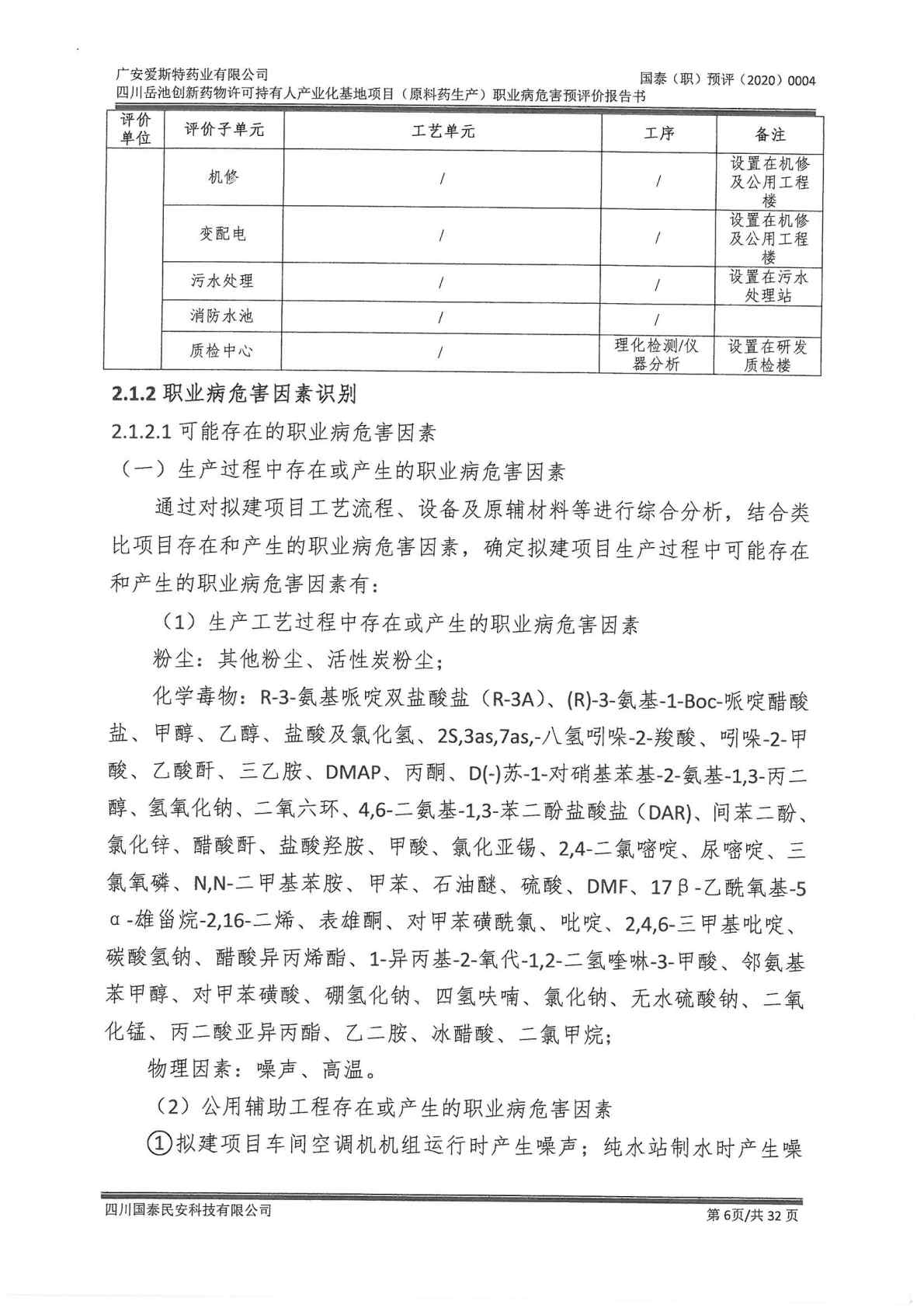 建設項目職業病危害 預評價工作過程報告1_Page12